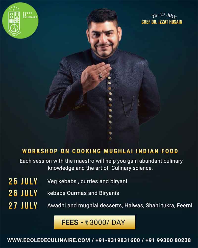 Cooking workshop on Mughlai Indian food