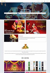 E-commerce website developed for puja sector