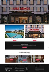 Website developed using - Wordpress and Bootstrap