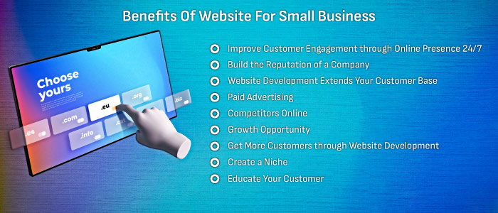 benefits of website for small business